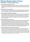 Thumbnail image of modernization FAQ document.